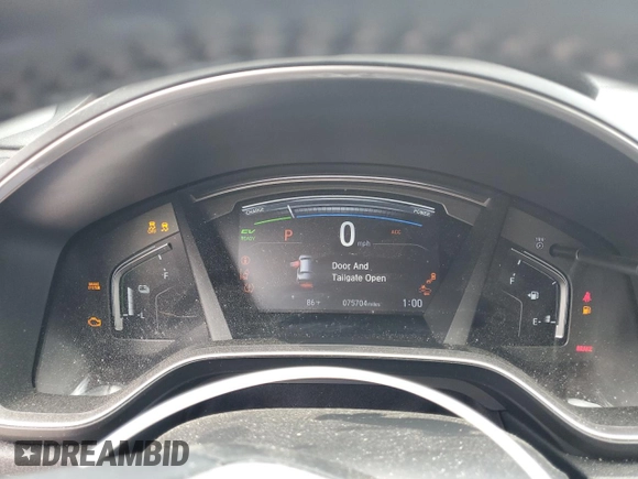 2020 Honda CR-V EX-L with VIN 7FART6H89LE015098, listed as a Copart auction lot 60462865 with 75,704 mi miles and Salvage title. Bid and sale history available at DreamBid. Image 9.