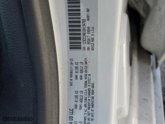 2016 Chrysler 200 Limited with VIN 1C3CCCAB1GN134765, listed as a Copart auction lot 51618895 with 102,296 mi miles and Clean Title. Bid and sale history available at carsss.com. Image 12.