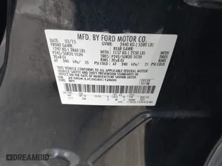 2013 Ford Edge SEL with VIN 2FMDK3JC0DBC12600, listed as a IAAI auction lot 41894681 with 118,324 mi miles. Bid and sale history available at carsss.com. Image 9.