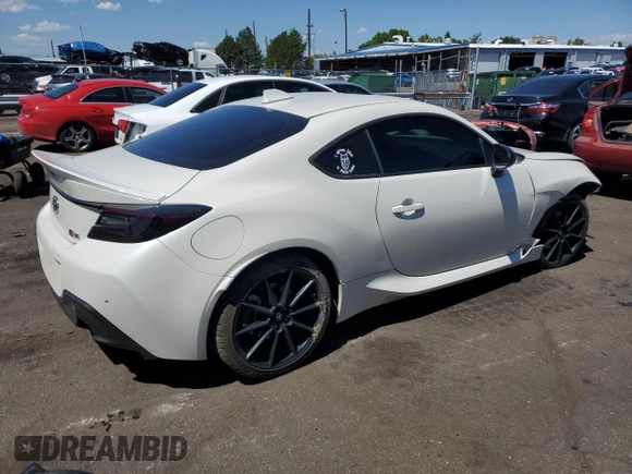 2023 Toyota GR86 Premium with VIN JF1ZNBF19P8750521, listed as a Copart auction lot 68023044 with 22,715 mi miles and Salvage Title. Bid and sale history available at carsss.com. Image 3.