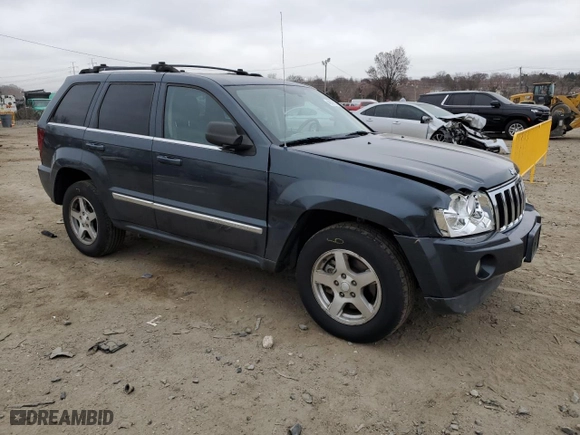 2007 Jeep Grand Cherokee Limited with VIN 1J8HR58P17C642901, listed as a Copart auction lot 48609185 with 153,195 mi miles and Salvage Title. Bid and sale history available at carsss.com. Image 4.