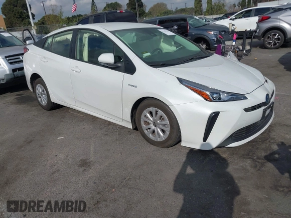 2021 Toyota Prius L Eco with VIN JTDKAMFUXM3144845, listed as a IAAI auction lot 41358306 with Not provided miles and . Bid and sale history available at DreamBid. Image 1.