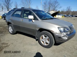 2001 Lexus RX 300 with VIN JTJHF10U210213508, listed as a Copart auction lot 48119155 with 310,023 mi miles and Salvage Title. Bid and sale history available at carsss.com. Image 4.