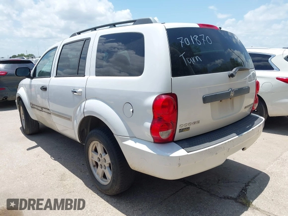 2009 Dodge Durango SLT with VIN 1D8HD48P19F701870, listed as a IAAI auction lot 42486939 with 214,786 mi miles and . Bid and sale history available at DreamBid. Image 3.