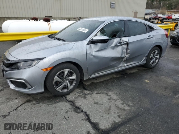 2019 Honda Civic LX with VIN 2HGFC2F64KH579521, listed as a Copart auction lot 52819835 with 40,783 mi miles and Salvage Title. Bid and sale history available at DreamBid. Image 1.