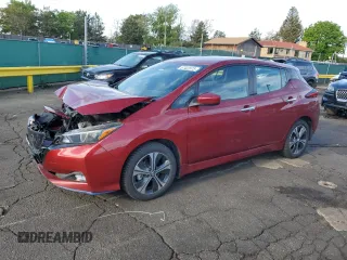2020 Nissan LEAF SV Plus z VIN 1N4BZ1CP7LC307977, wystawiony jako Copart lot #57422075 z przebiegiem 48 487 mil mil oraz Szkoda całkowita • Salvage title. Historia ofert i sprzedaży dostępna na DreamBid. Obrazek 1.