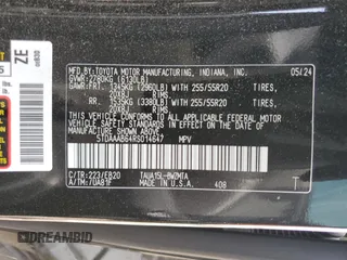 2024 Lexus TX 350 с VIN 5TDAAAB64RS014647, выставлен на аукционе Copart как лот 54890135 с пробегом 25 834 миль миль и Списание • Salvage title. История ставок и продаж доступна на DreamBid. Изображение 13.