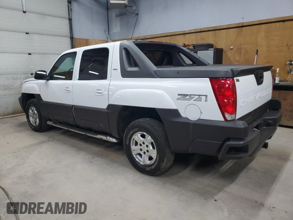 2003 Chevrolet Avalanche z VIN 3GNEK13TX3G209121, wystawiony jako Copart lot #59761055 z przebiegiem 37 766 mil mil oraz Czysty tytuł • Clean title. Historia ofert i sprzedaży dostępna na DreamBid. Obrazek 2.