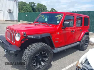 2021 Jeep Wrangler Unlimited Sahara z VIN 1C4HJXEGXMW631033, wystawiony jako IAAI lot #42550070 z przebiegiem 54 429 mil mil oraz . Historia ofert i sprzedaży dostępna na DreamBid. Obrazek 14.