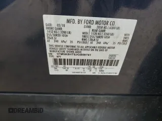 2018 Ford Explorer Platinum with VIN 1FM5K8HT8JGB08741, listed as a Copart auction lot 57678785 with 81,335 mi miles and Salvage title. Bid and sale history available at DreamBid. Image 12.