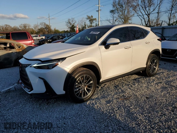 2025 Lexus NX with VIN JTJHGCEZ5S2023396, listed as a Copart auction lot 45227845 with 9,898 mi miles and Salvage Title. Bid and sale history available at carsss.com. Image 1.