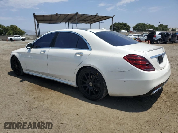 2020 Mercedes-Benz S-Class S 450 with VIN WDDUG6GB0LA502910, listed as a Copart auction lot 66908504 with 86,333 mi miles and Salvage Title. Bid and sale history available at carsss.com. Image 2.