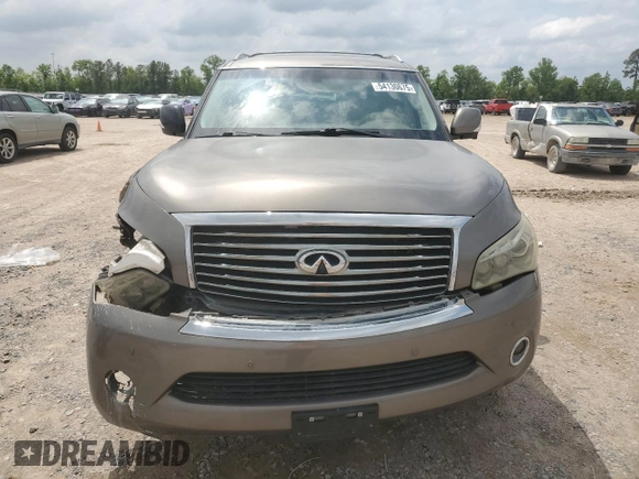 2013 Infiniti QX56 with VIN JN8AZ2NF3D9550754, listed as a Copart auction lot 54130675 with 202,669 mi miles and Salvage title. Bid and sale history available at DreamBid. Image 5.