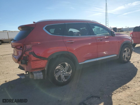 2023 Hyundai Santa Fe SEL with VIN 5NMS34AJ4PH596481, listed as a Copart auction lot 43312605 with 18,037 mi miles and Salvage Title. Bid and sale history available at carsss.com. Image 3.