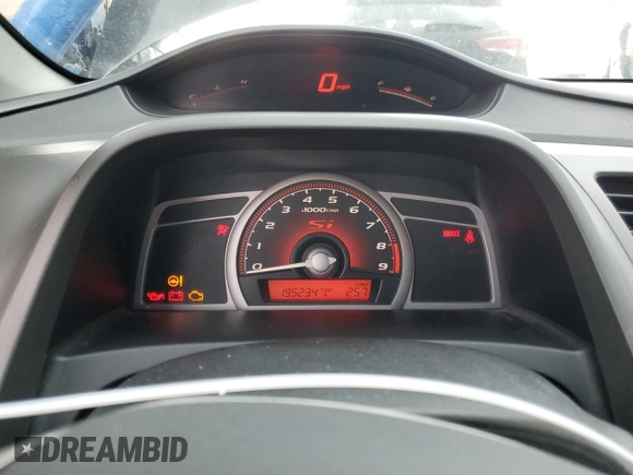 2006 Honda Civic Si z VIN 2HGFG21576H704892, wystawiony jako Copart lot #51242335 z przebiegiem 195 234 mil mil oraz Szkoda całkowita • Salvage title. Historia ofert i sprzedaży dostępna na DreamBid. Obrazek 9.