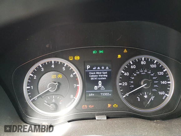 2019 Hyundai Santa Fe SE with VIN 5NMS23AD8KH010316, listed as a Copart auction lot 51163115 with 73,302 mi miles and Salvage Title. Bid and sale history available at carsss.com. Image 9.