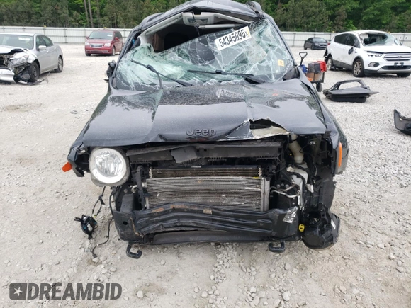 2018 Jeep Renegade Upland with VIN ZACCJBAB8JPH46343, listed as a Copart auction lot 54345095 with 93,901 mi miles and Salvage title. Bid and sale history available at DreamBid. Image 5.