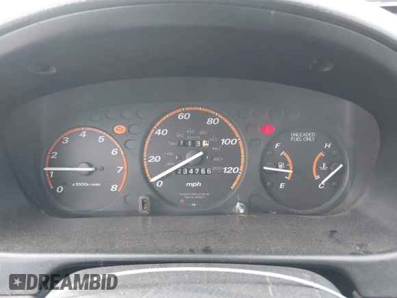 1998 Honda CR-V EX with VIN JHLRD1769WC043595, listed as a IAAI auction lot 41793005 with 234,766 mi miles. Bid and sale history available at carsss.com. Image 7.