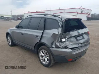 2009 BMW X3 xDrive30i with VIN WBXPC934X9WJ27487, listed as a IAAI auction lot 41677621 with 191,102 mi miles. Bid and sale history available at carsss.com. Image 3.