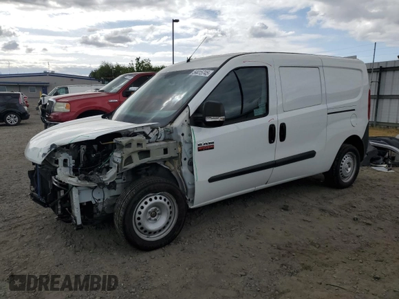 2017 Ram ProMaster City Cargo Tradesman with VIN ZFBERFAB6H6H30864, listed as a Copart auction lot 54415745 with 75,314 mi miles and Salvage Title. Bid and sale history available at carsss.com. Image 1.