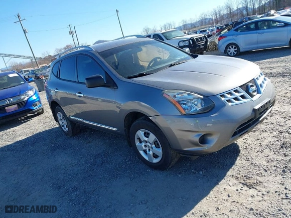 2015 Nissan Rogue Select S with VIN JN8AS5MV1FW771224, listed as a IAAI auction lot 41801035 with 77,504 mi miles. Bid and sale history available at carsss.com. Image 1.