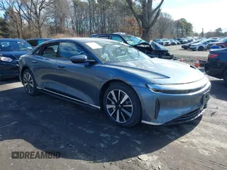 2025 Lucid Air Pure with VIN 50EA1PGA4SA004490, listed as a IAAI auction lot 41579096 with 1,324 mi miles. Bid and sale history available at carsss.com. Image 13.