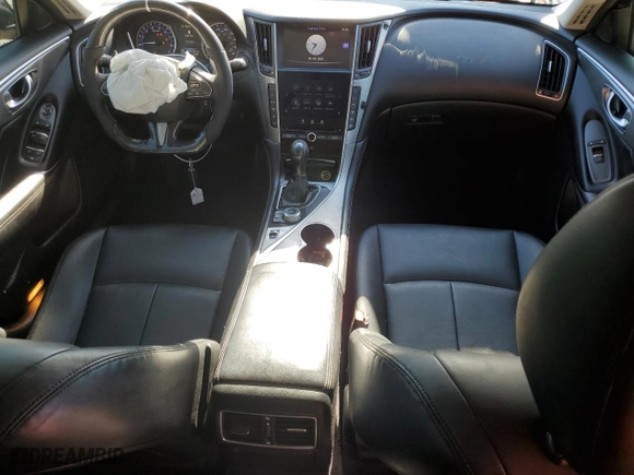 2015 Infiniti Q50 with VIN JN1BV7AP9FM349726, listed as a Copart auction lot 45688445 with 101,242 mi miles and Salvage Title. Bid and sale history available at carsss.com. Image 8.