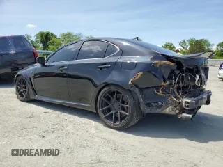 2008 Lexus IS F with VIN JTHBP262785004567, listed as a Copart auction lot 54550015 with 190,746 mi miles and Salvage Title. Bid and sale history available at carsss.com. Image 2.