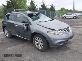 2013 Nissan Murano SV with VIN JN8AZ1MW3DW309922, listed as a IAAI auction lot 42230459 with Not provided miles and . Bid and sale history available at DreamBid. Image 1.