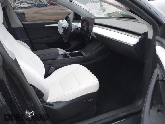 2024 Tesla Model Y Performance with VIN 7SAYGDEF7RF053265, listed as a IAAI auction lot 42132172 with 17,102 mi miles and . Bid and sale history available at DreamBid. Image 5.