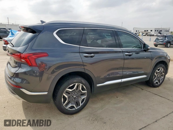 2021 Hyundai Santa Fe Limited with VIN 5NMS4DAL2MH343332, listed as a Copart auction lot 50752055 with 91,219 mi miles and Salvage Title. Bid and sale history available at carsss.com. Image 3.
