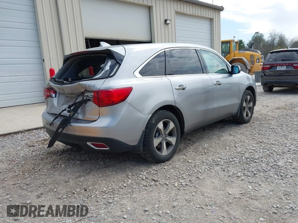 2016 Acura MDX with VIN 5FRYD3H27GB001252, listed as a IAAI auction lot 41799063 with 181,776 mi miles and . Bid and sale history available at carsss.com. Image 4.