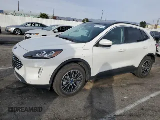 2022 Ford Escape Titanium Plug-In Hybrid with VIN 1FMCU0LZ8NUB45858, listed as a Copart auction lot 84727544 with 8,612 mi miles and Salvage title. Bid and sale history available at DreamBid. Image 1.