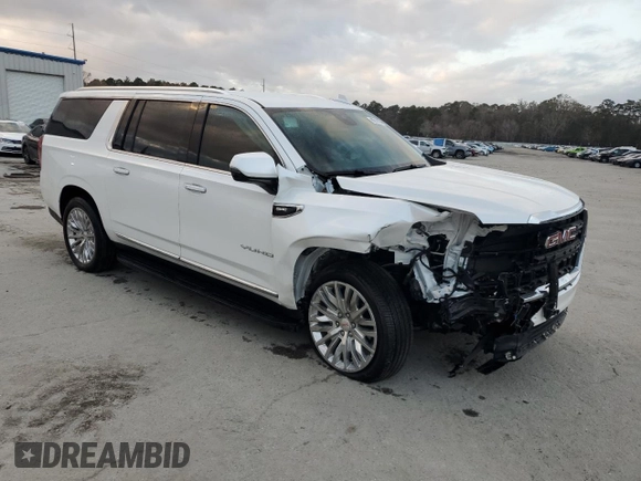 2024 GMC Yukon XL SLT with VIN 1GKS2GKD2RR218983, listed as a Copart auction lot 86210034 with 14,489 mi miles and Salvage Title. Bid and sale history available at carsss.com. Image 4.