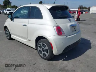 2014 FIAT 500e with VIN 3C3CFFGEXET172812, listed as a IAAI auction lot 41603973 with 57,026 mi miles. Bid and sale history available at carsss.com. Image 3.