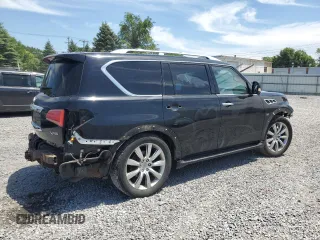 2014 Infiniti QX80 with VIN JN8AZ2NE6E9064366, listed as a Copart auction lot 62819525 with 137,817 mi miles and Salvage title. Bid and sale history available at DreamBid. Image 3.