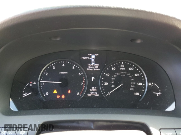 2016 Lexus LS 460 with VIN JTHBL5EF0G5141379, listed as a Copart auction lot 74665294 with 90,124 mi miles and Salvage title. Bid and sale history available at DreamBid. Image 9.
