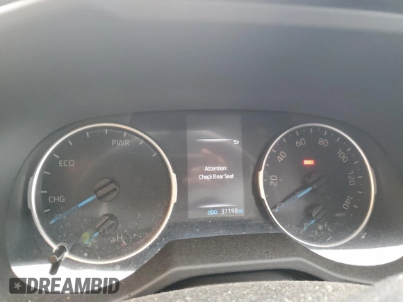 2022 Toyota RAV4 Hybrid XLE Premium with VIN 4T3B6RFV8NU073120, listed as a Copart auction lot 58131935 with 37,198 mi miles and Salvage title. Bid and sale history available at DreamBid. Image 9.