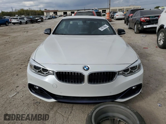 2015 BMW 4 Series 435i with VIN WBA3T3C56FP738508, listed as a Copart auction lot 74870964 with 77,111 mi miles and Salvage Title. Bid and sale history available at carsss.com. Image 5.