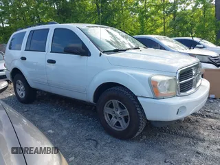 2005 Dodge Durango SLT with VIN 1D4HD48N25F566201, listed as a IAAI auction lot 42131767 with 168,615 mi miles and . Bid and sale history available at DreamBid. Image 1.