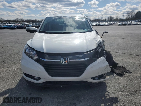2016 Honda HR-V EX-L w/Navi with VIN 3CZRU6H77GM766390, listed as a Copart auction lot 52372705 with 33,296 mi miles and Salvage Title. Bid and sale history available at carsss.com. Image 5.