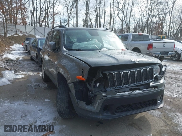 2020 Jeep Renegade Latitude with VIN ZACNJBBBXLPM06330, listed as a IAAI auction lot 41601086 with 92,320 mi miles. Bid and sale history available at carsss.com. Image 6.