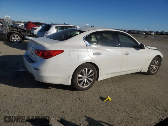 2016 Infiniti Q50 2.0t Premium with VIN JN1CV7AR4GM250223, listed as a Copart auction lot 88310915 with 94,987 mi miles and Salvage Title. Bid and sale history available at carsss.com. Image 3.