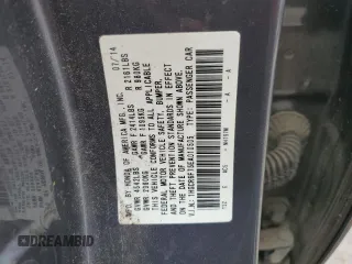 2014 Honda Accord Touring z VIN 1HGCR6F75EA010505, wystawiony jako Copart lot #54100745 z przebiegiem 181 448 mil mil oraz Szkoda całkowita • Salvage title. Historia ofert i sprzedaży dostępna na DreamBid. Obrazek 12.