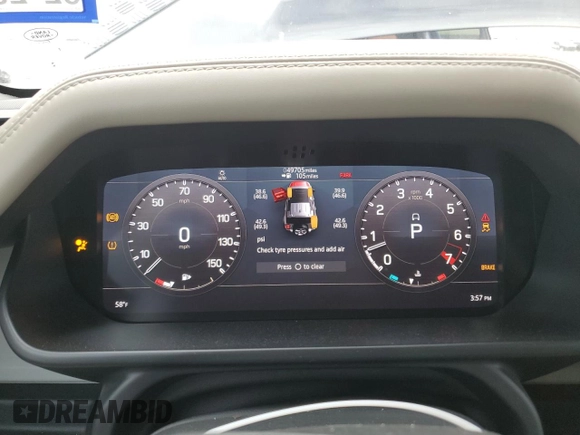 2020 Land Rover Defender HSE with VIN SALE9EEU9L2024965, listed as a Copart auction lot 45340185 with 49,705 mi miles and Salvage title. Bid and sale history available at DreamBid. Image 9.