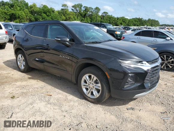 2021 Chevrolet Blazer LT with VIN 3GNKBCRS4MS541390, listed as a Copart auction lot 56626615 with 59,235 mi miles and Non repairable. Bid and sale history available at DreamBid. Image 4.
