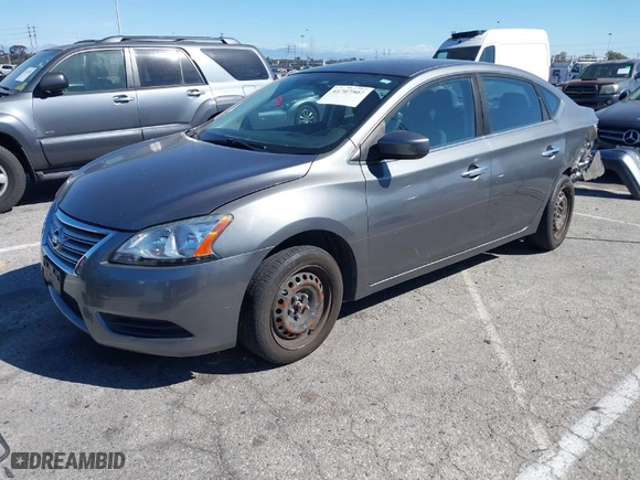 2015 Nissan Sentra S with VIN 3N1AB7AP3FY303648, listed as a IAAI auction lot 41707507 with 120,880 mi miles. Bid and sale history available at carsss.com. Image 2.