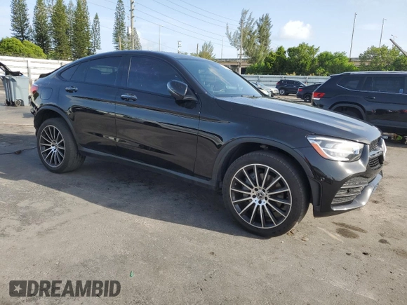 2021 Mercedes-Benz GLC 300 with VIN W1N0J8EB6MF990993, listed as a Copart auction lot 63092535 with 65,922 mi miles and Salvage title. Bid and sale history available at DreamBid. Image 4.