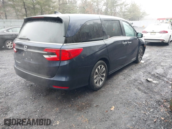 2023 Honda Odyssey EX-L with VIN 5FNRL6H62PB036746, listed as a IAAI auction lot 41517043 with 15,436 mi miles. Bid and sale history available at carsss.com. Image 4.