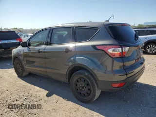 2018 Ford Escape S with VIN 1FMCU0F7XJUA28402, listed as a Copart auction lot 57955745 with 104,625 mi miles and Salvage title. Bid and sale history available at DreamBid. Image 2.
